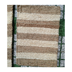 Tapis décoratif en jonc de mer tressé à la main, tapis naturel pour l'intérieur de la maison, chambre, cuisine, salon, Vietnam - Product Image 1