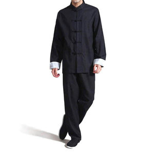 Uniforme de Kung Fu de Satén Pesado 100% Poliéster / Conjunto de Traje de Artes Marciales Chinas Wushu - Product Image 1