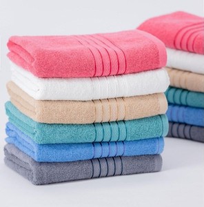 ผ้าขนหนูอาบน้ำผ้าฝ้าย 100% ซึมซับน้ำได้ดี แห้งเร็ว ชุดผ้าขนหนูทอ สำหรับใช้ในบ้าน โรงแรม ชายหาด และกีฬา - Product Image 5