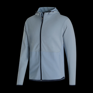 Casual Wear Breathable Winter Men's Zipper Hoodies with Embroidery Premium Quality Fleece Fabric Customizable Adult Sizes - Product Image 3