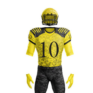 Uniforme de Fútbol Americano Personalizado de Alta Calidad a Precio de Fábrica, Talla XL, Parches Bordados Termoadhesivos, Estilo Camiseta, Venta al Por Mayor - Product Image 4