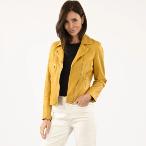 Chaqueta Safari para Mujer Talla Grande QFZ128 con Solapa Grande, Tejido de PU, Cierre de Cremallera, Casual, Impermeable, para Otoño, Servicio OEM - Product Image 4