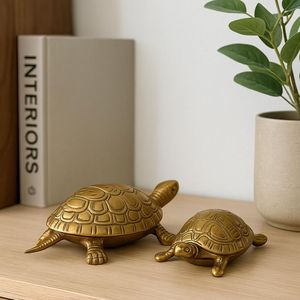 Pièce décorative de luxe en fer en forme de tortue pour centre de table et embellissement élégant de l'espace - Product Image 1