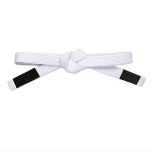 Ceintures de Karaté et Taekwondo de Haute Qualité en Gros – Ceintures de Grade Noires, Jaunes, Rouges, Blanches, Couleurs ITF avec Logo Brodé - Product Image 1