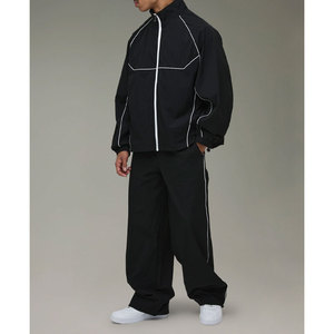 Conjunto Deportivo para Hombre, Chaqueta y Pantalones Impermeables de Nailon, Resistentes al Viento, para Correr - Product Image 4