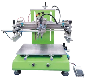 HH-300 imprimante d'écran pneumatique manuelle 28x50cm surface plane pour papier plastique métal-divers matériaux état semi-automatique nouveau - Product Image 1