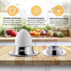 Premium Quality Wholesale High Quality Restaurant Kitchen Creative <b>Egg</b> Cups Stainless Steel Soft Boiled <b>Egg</b> Holder - Product Image 2