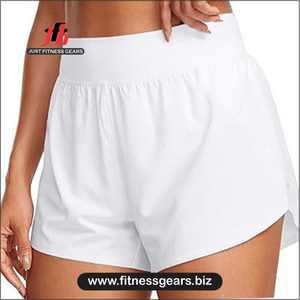 กางเกงกีฬาขาสั้นผู้หญิง JUST FITNESS GEARS OEM Logo รุ่นใหม่ล่าสุด สำหรับฤดูร้อน/วันหยุด ลายปลาโลมา ผ้าโพลีเอสเตอร์ซาติน แห้งเร็ว ยืดหยุ่นสูง - Product Image 1