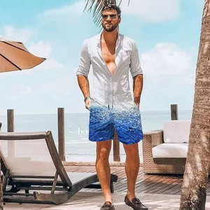 Shorts de sport premium pour hommes avec couche intérieure de soutien et logo personnalisé, shorts de bain respirants pour la plage - Product Image 3