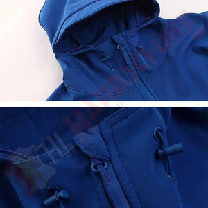 Hot Selling Soft Shell Windbreaker <b>Jackets</b> Breathable Waterproof <b>Fleece</b> <b>Lined</b> Zip Hooded Eco-Friendly Outdoor Adventure <b>Men's</b> - Product Image 2