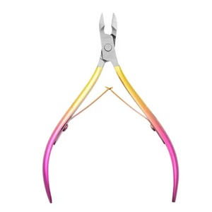 Pince à cuticules professionnelle en acier inoxydable courbée, à double ouverture large, avec repousse-ongles et lime à ongles intégrés, durable, mâchoire de 12,5 mm - Product Image 2