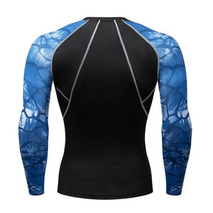 Diseña tus propias camisetas de compresión para hombre, camiseta de compresión ligera y transpirable con logotipo personalizado de alta calidad para hombre - Product Image 2