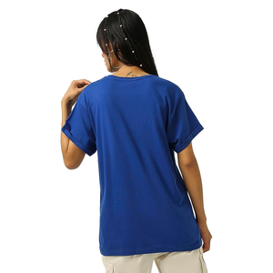 เสื้อยืดพิมพ์ลายผู้หญิงแบบใหม่ ดีไซน์สั่งทำ คอกลม แขนสั้น ทรงเข้ารูป สไตล์ลำลอง จากซัพพลายเออร์บังกลาเทศ - Product Image 4