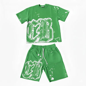 Conjunto Oversize para Hombre, Tendencia 2026, Impresión Personalizada, Ropa Urbana de Verano, OEM, ODM, Marca Privada - Product Image 3