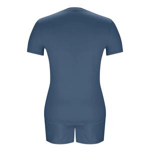 Tenues d'entraînement deux pièces pour femmes, t-shirt ample à manches courtes avec short legging, vêtements de sport d'été pour le yoga et la gym - Product Image 6