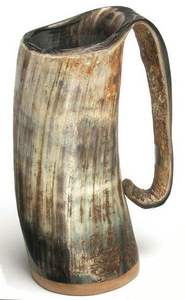 Corne à boire viking et accessoires, polie naturellement, faite à la main, tasse moderne conçue pour les vrais amateurs de Vikings - Product Image 5