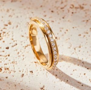 Full <b>Eternity</b> Band with Cut Moissanite 925 Sterling <b>Silver</b> Gold Plated Stackable Luxury Engagement Wedding Anniversary <b>Ring</b> - Product Image 3