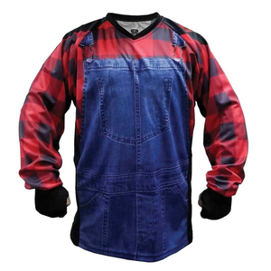 Camiseta de Paintball de Manga Larga, Negra y Gris, de Tela Oxford, Equipo de Protección, Ajuste Universal - Product Image 6