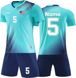 Camiseta de Fútbol Personalizada para Niños, Uniformes de Fútbol para Hombres y Mujeres con Nombre, Número de Equipo y Logotipo - Product Image 1