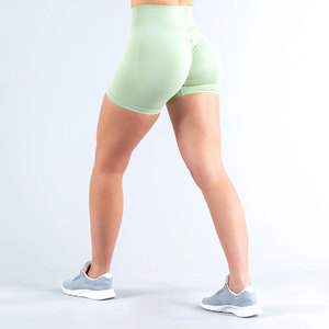 Shorts décontractés d'été pour femmes, taille haute, élastiques, respirants, coupe ample, couleur unie, derniers modèles tendance pour la salle de sport - Product Image 6