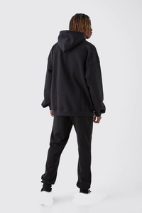 Wholesale 100% Cotton Sweatshirt Heavyweight Thick Winter Hoodie for Men Oversized Drop Shoulder Custom Embroidery Plain Dyed - Product Image 2