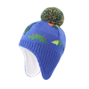 Bonnet tricoté unisexe en polyester, motif animalier, lumineux dans le noir, avec logo personnalisé, idéal pour l'hiver, la plage et les voyages - Product Image 6