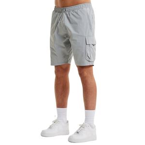 Personnalisé 2025 été décontracté Cargo noir hommes Streetwear léger Shorts d'entraînement avec taille élastique et multi-poches - Product Image 6