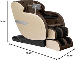 Sillón de Masaje 4D Moderno con Elevación - Gravedad Cero, Rodillos Shiatsu y Presión de Aire para Todo el Cuerpo, Alivio para Pies y Cuello, en Cuero - Product Image 2