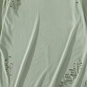 T-shirt surdimensionné à col rond en toile de haute qualité, coupe classique, broderie personnalisée, pour homme - Product Image 4