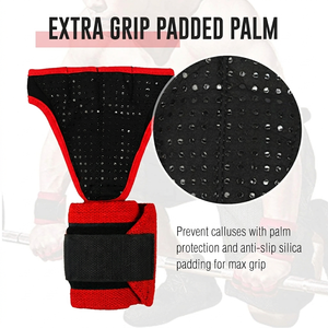 Gants de fitness unisexes pour la musculation, la musculation en salle de sport, les entraînements, avec sangles de maintien personnalisées, résistants à l'usure, supports de poignet en néoprène - Product Image 4