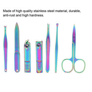 Manicure Pedicure Set for Women Girls Professional Stainless Steel <b>Nail</b> <b>Kit</b> Eco-friendly Luxury Travel Case Rose Personal Care - Product Image 2