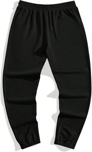 Men's Graphic Print Knot Front Sweatpants <b>Drawstring</b> Elastic Waist <b>Trousers</b> with Pockets - Product Image 4