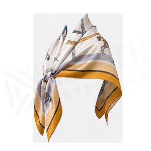 North Approach Women's Square Silk Scarf Animal Print Elegant Multi-Functional Fashion Accessory All Seasons - Product Image 3