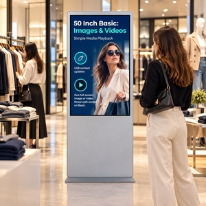 Pantalla Comercial de 50 Pulgadas con Soporte de Pie, Tablero de Menú, Pantalla LCD, Señalización Digital, Kiosco Publicitario, Android, Windows, WiFi, OEM - Product Image 2