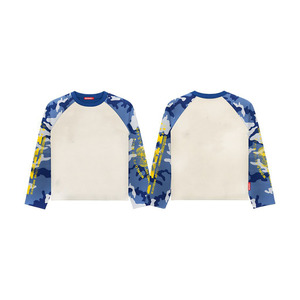 Camiseta de Manga Larga Premium de 180 GSM, Mezcla de Algodón y Poliéster, Color Beige, Panel Raglán con Estampado Personalizado, 100% Algodón - Product Image 3