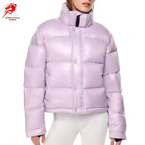Versatile All Season Women Puffer Jackets For Outdoor Fitness <b>Practice</b> Breathable Material Modern <b>Padded</b> Top - Product Image 1