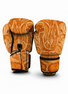 <b>Snake</b> Skin Boxing Gloves Customized Training Sparring MMA Kickboxing Durable PU Leather High Impact Fitness Gloves Anti Slip - Product Image 2