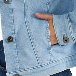 Veste en jean pour femme, coupe slim, extensible, légère, décontractée, respirante, confortable, veste en jean pas chère pour femme - Product Image 5