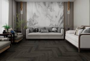 Durable SPC Click Lock Premium Flooring 4mm 5mm 6mm Resistente al fuego Impermeable para baño Cocina Hospital Apartamento Hotel - Product Image 3