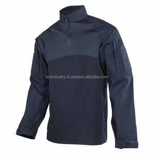 AQTQ เสื้อยืดแขนยาวลายพรางเข้ารูป,เสื้อต่อสู้แบบสวมใส่สบายมีซิป - Product Image 2
