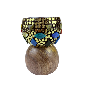 Brûleur à Bakhoor en bois de santal et d'acacia de qualité supérieure FAIZA CRAFT |   Porte-encens d'aromathérapie fait main en gros - Product Image 2