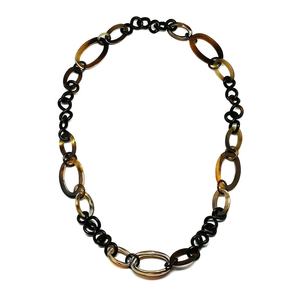 สร้อยคอเชื่อมต่อแบบคลาสสิกสร้อยข้อมือรูปเขาควายธรรมชาติเสริมไข่มุกไข่มุกงานแต่งแฟชั่นเพื่อสุขภาพ - Product Image 1