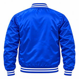 Chaqueta Bomber Varsity de Satén para Hombre Phi Beta Sigma 1914 con Letras Griegas Bordadas, Cierre Completo con Cremallera, Cuello y Puños Acanalados - Product Image 5