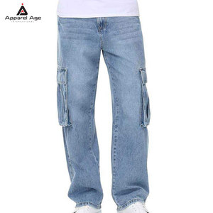 Regular Fit <b>Stretch</b> Jeans With Timeless Style And Best Sale High Quality Workout Loose Fit Type <b>Men</b> Cargo Jeans Pant - Product Image 5