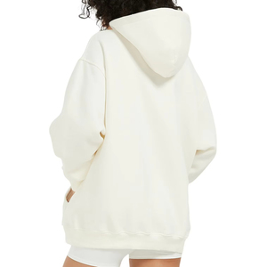 Sweat-shirt à capuche surdimensionné pour femme, pull en polaire à manches longues, couleur unie, avec poches, vêtements décontractés pour l'automne et l'hiver - Product Image 6