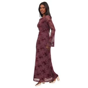 Vestido Maxi Floral para Mujer, Vestido Casual de Cintura Alta - Product Image 4