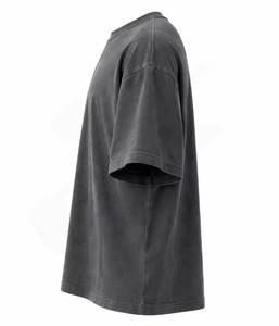 เสื้อยืดสตรีทแวร์คอกลมสีสันตัดกัน น้ำหนัก 200 กรัม พิมพ์ลายโลโก้แบบพัฟฟ์ตามสั่ง ทรงปกติ ใส่ได้ทั้งชายและหญิง - Product Image 3