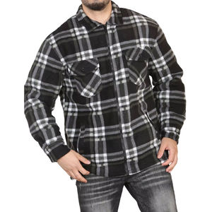 Chemises en flanelle à carreaux tendance pour hommes, 100 % coton, manches longues, coupe classique, boutonnées, décontractées - Product Image 3