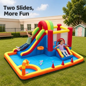 Trampoline gonflable Noco Kids en tissu Oxford, petit château gonflable, couleurs personnalisées, portable, thème <span class=keywords><strong>Fortnite</strong></span>, utilisation à domicile, pour l'intérieur - Product Image 6