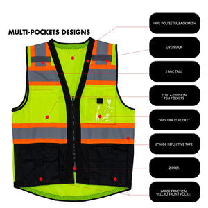 เสื้อแจ็คเก็ตสไตล์สตรีทสำหรับผู้ชาย แขนยาว ระบายอากาศได้ดี ผลิตจากโพลีเอสเตอร์ ใช้เป็นเสื้อกั๊กนิรภัยได้ - Product Image 4